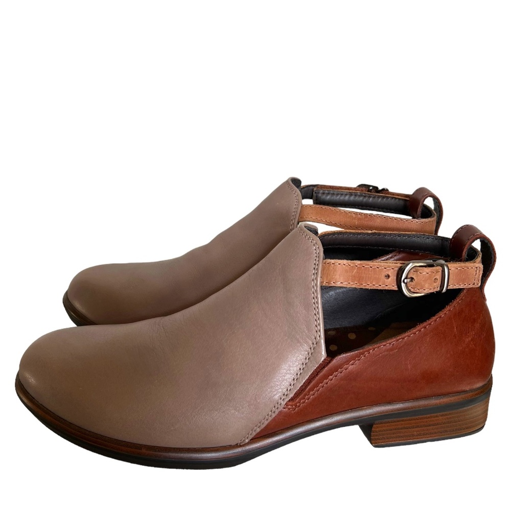 NAOT Leather Ankle Boots In Brown/Tan NWOT Size 41/10